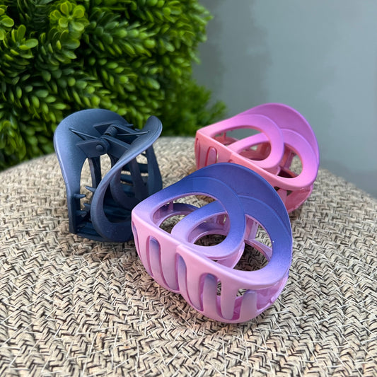 Matte Finish Claw Clip - Modern Round Design