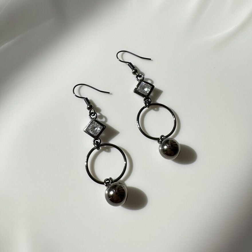 Modern Geometric Drop Earrings