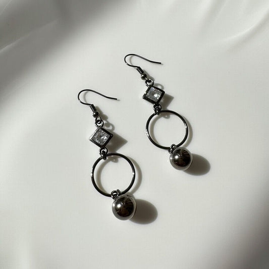 Modern Geometric Drop Earrings